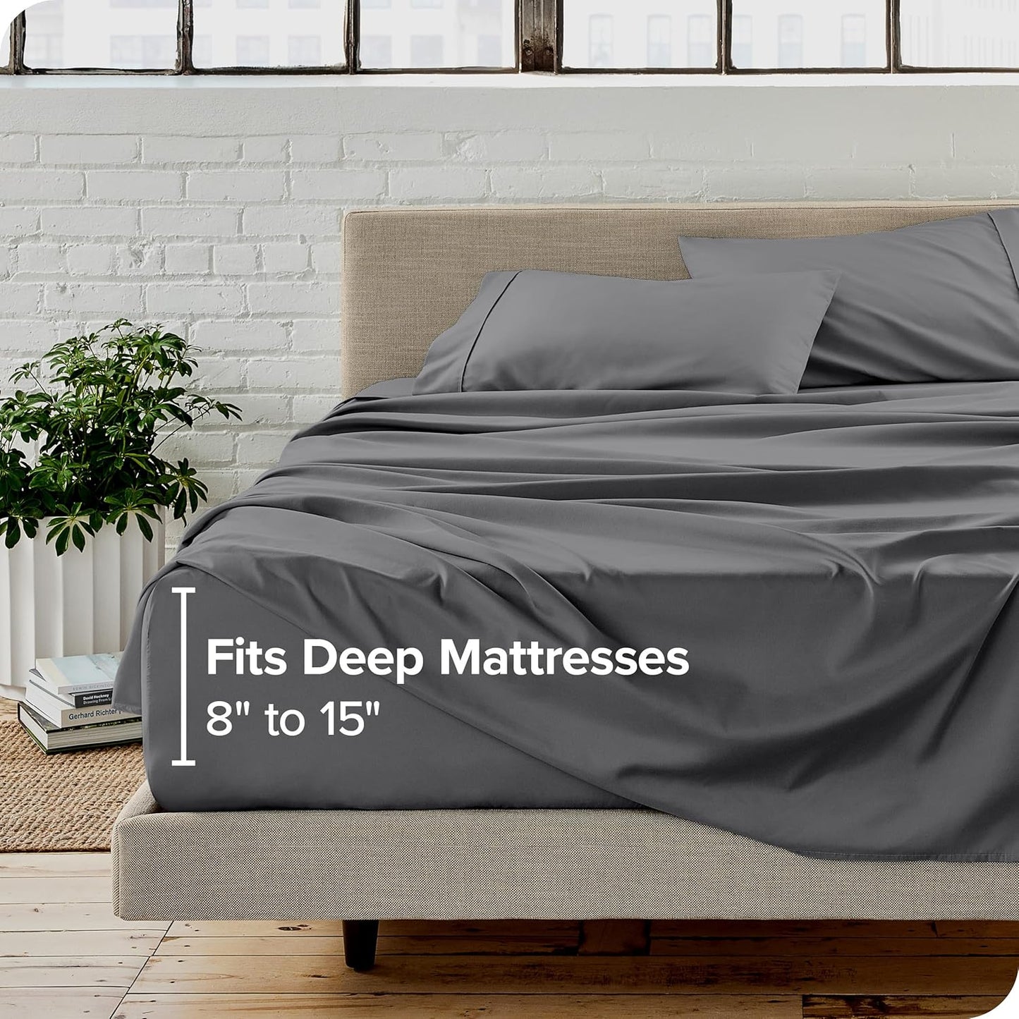 Solereth Queen Bed Sheet Set (Grey)