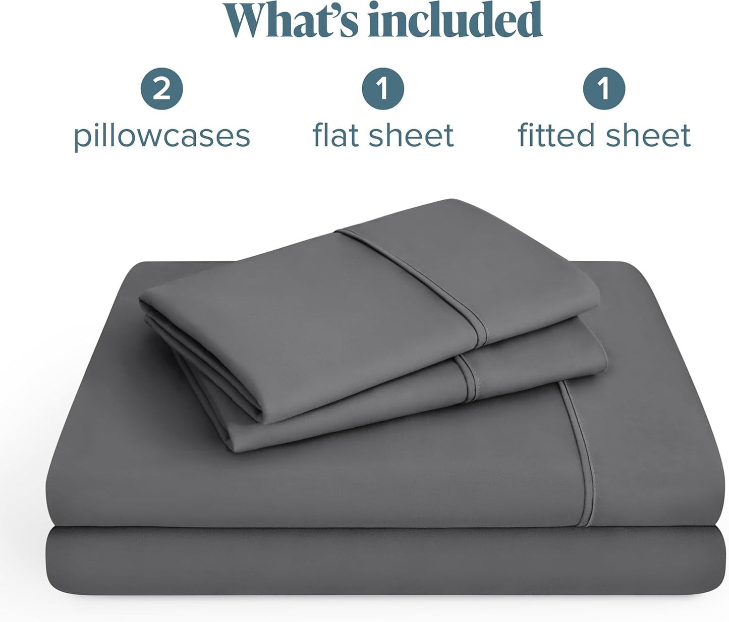 Solereth Queen Bed Sheet Set (Grey)